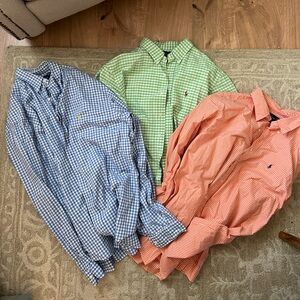 Set of Three Men’s Polo Button Down Shirts